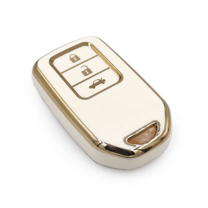 New-Aftermarket-Nano--High-Quality-Cover-For-Honda-HR-V-Remote-Key-3-Buttons-White-Color---Emirates-Keys