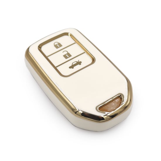 New-Aftermarket-Nano--High-Quality-Cover-For-Honda-HR-V-Remote-Key-3-Buttons-White-Color---Emirates-Keys