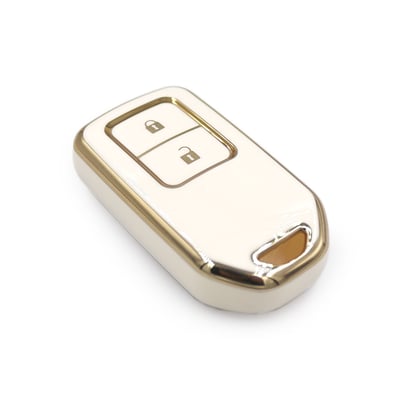 New-Aftermarket-Nano-High-Quality-Cover-For-Honda-Remote-Key-2-Buttons-White-Color---Emirates-Keys