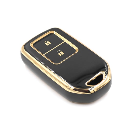 New-Aftermarket-Nano-High-Quality-Cover-For-Honda-Remote-Key-2-Buttons-Black-Color---Emirates-Keys