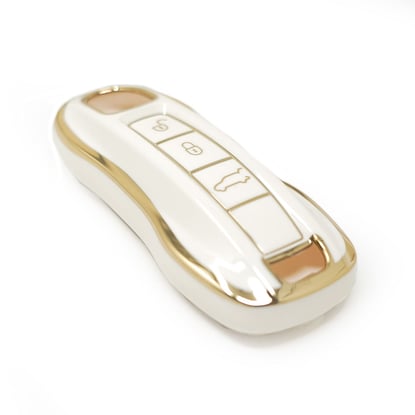 New-Aftermarket-Nano-High-Quality-Cover-For-Porsche-Cayenne-Remote-Key-3-Buttons-White-Color---Emirates-Keys