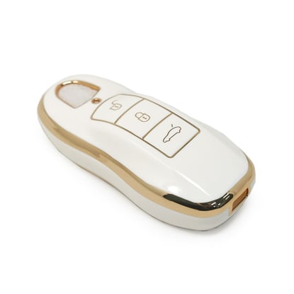 New-Aftermarket-Nano-High-Quality-Cover-For-Porsche-Remote-Key-3-Buttons-White-Color---Emirates-Keys