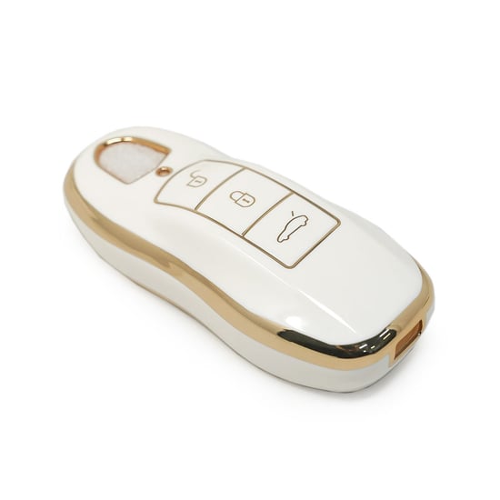 New-Aftermarket-Nano-High-Quality-Cover-For-Porsche-Remote-Key-3-Buttons-White-Color---Emirates-Keys