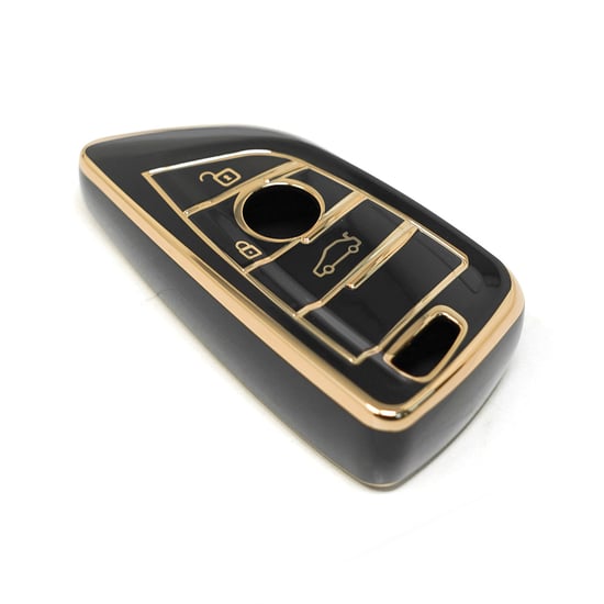 New-Aftermarket-Nano-High-Quality-Cover-For-BMW-FEM-Remote-Key-3-Buttons-Black-Color---Emirates-Keys