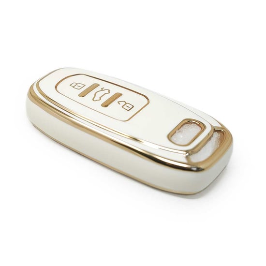 New-Aftermarket-Nano--High-Quality-Cover-For-Audi-Smart-Key-3-Buttons-White-Color--Emirates-Keys