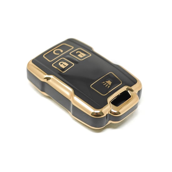 New-Aftermarket-Nano-High-Quality-Smart-Key-Cover-For-GMC-Remote-Key-3+1-Buttons-Black-Color---Emirates-Keys