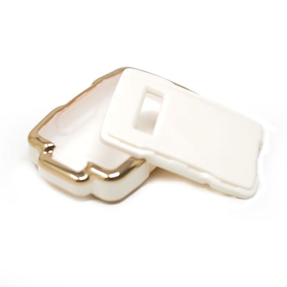 New-Aftermarket-Nano-High-Quality-Smart-Key-Cover-For-GMC-Remote-Key-3+1-Buttons-White-Color---Emirates-Keys