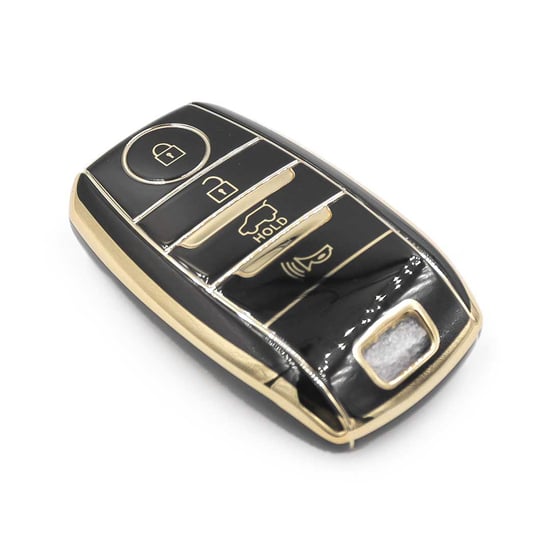 New-Aftermarket-Nano-High-Quality-Cover-For-Kia-Smart-Remote-Key-4-Buttons-Black-Color-D11J4A---Emirates-Keys