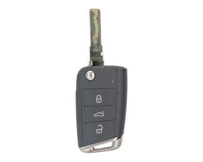 Picture of Volkswagen MQB BG New Type Genuine 2x Flip Remote Key 3 Buttons 433MHz With Lock Set
