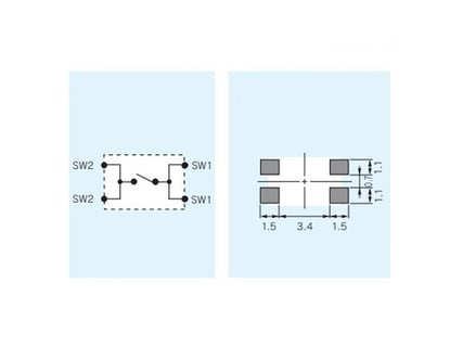 Picture of Button Tactile Switch Original for Toyota Smart Remote keys 4.9X3.2X2.5H