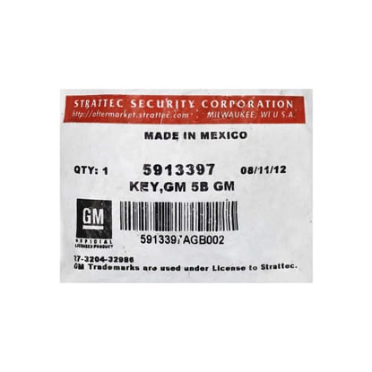 New-STRATTEC-GMC-Terrain-2013-Remote-Key-5-Buttons-315MHz-5913397-FCC-ID:-OHT01060512,-V2T01060512,-V2T01060514,-AVL-B01T1AC,-AVL-B01T2AC---Emirates-Keys