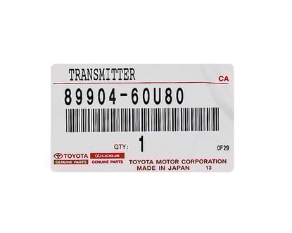 New-Lexus-GX460-2020-Genuine-OEM-Smart-Remote-Key-4-Buttons-315MHzManufacturer-Part-Number:-89904-60U80-,-8990460U80---FCCID:-HYQ14FBF---Emirates-Keys