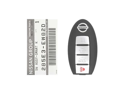 Brand-NEW-Nissan-Maxima-Sentra-2007-2012-Genuine-OEM-Smart-Key-Remote-4-Buttons-315MHz-Manufacturer-Part-Number:-285E3-EW82D-285E3EW82D---FCCID:-CWTWBU735