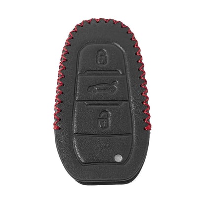 Leather-Case-For-Peugeot-Citroen-Remote-Key-3-Buttons