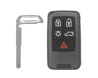 New-Aftermarket-Volvo-Replacement-Remote-Key-4+1-Button-433MHz-With-panic-High-Quality-Best-Price---Emirates-Keys