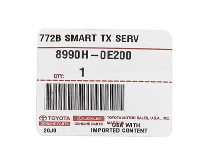 Brand-New-Toyota-Highlander-2020-Genuine-OEM-Smart-Key-3-Buttons-433MHz-8990H-0E200-8990H0E200---Emirates-Keys