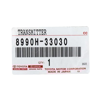 New-Lexus-ES-2019-2023-Genuine---OEM-Smart-Remote-Key-3+1-Buttons-314---315MHz-OEM-Part-Number:-8990H-33030---Emirates-Keys