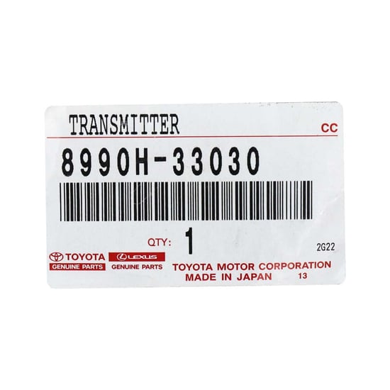 New-Lexus-ES-2019-2023-Genuine---OEM-Smart-Remote-Key-3+1-Buttons-314---315MHz-OEM-Part-Number:-8990H-33030---Emirates-Keys