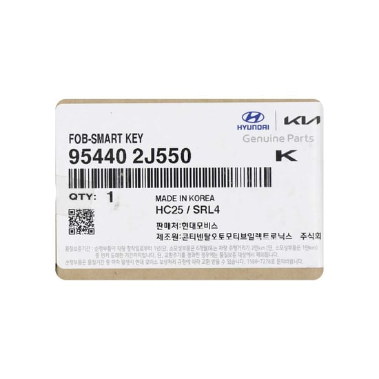 New-KIA-Mohave-2022-Genuine---OEM-Smart-Remote-Key-3+1-Buttons-433MHz-OEM-Part-Number:-95440-2J550---Emirates-Keys