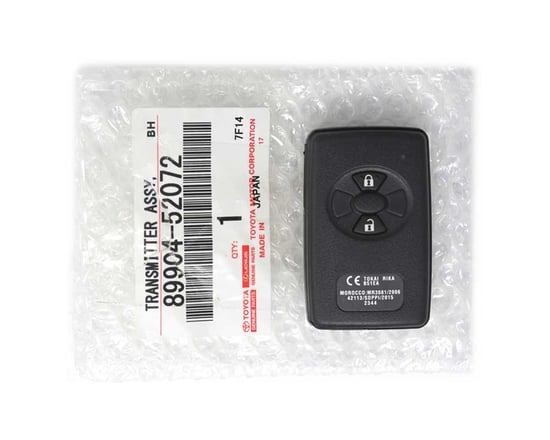 NEW-Toyota-Corolla-RAV4-2009-2013-Genuine-OEM-Smart-Key-Remote-2-Buttons-433MHz-ASK-OEM-Part-Number:-89904-52072---89904-42051---89904-52071---Emirates-Keys
