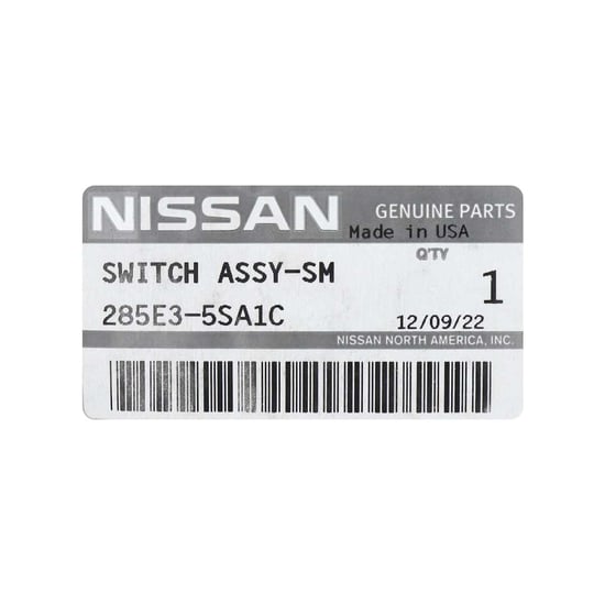New-Nissan-Leaf-2023-Genuine---OEM-Smart-Remote-Key-3+1-Buttons-433MHz-OEM-Part-Number:-285E3-5SA1C---FCC-ID:-CWTWB1G0168---Emirates-Keys