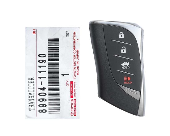 Lexus-LS500-2018-Genuine-OEM-Smart-Key-Remote-4-Buttons-315MHz-Manufacturer-Part-Number:-89904-11190-,--89904-53E70-,-89904-53E70---Emirates-Keys