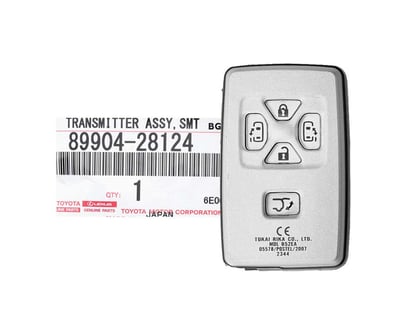 Brand-New-Toyota-Previa-2008-Genuine-OEM-Smart-Key-5-Buttons-433MHz-89904-28124---89904-28125---89904-28126---FCCID:-B52EA---Emirates-Keys