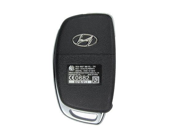 NEW-Hyundai-Elantra-2014-Genuine-OEM-Flip-Remote-Key-3-Buttons-433MHz-95430-3X310---Compatible-Part-Number:-95430-3S461-FCCID:-OKA-865T---MK3