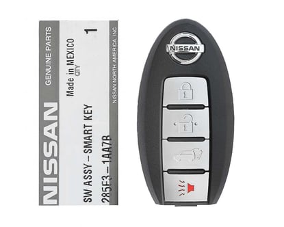 Brand-New-Nissan-Murano-2009-2014-Genuine-OEM-Smart-Key-Remote-4-Buttons-315MHz-Manufacturer-Part-Number:-285E3-1AA7B---285E3-1AA5B---FCCID:-KR55WK49622