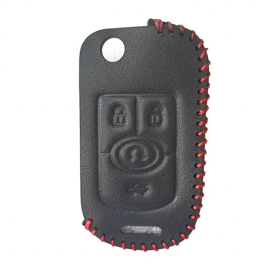 New-Aftermarket-Leather-Case-For-Buick-Flip-Remote-Key-4-Buttons-BK-G-High-Quality-Best-Price---Emirates-Keys