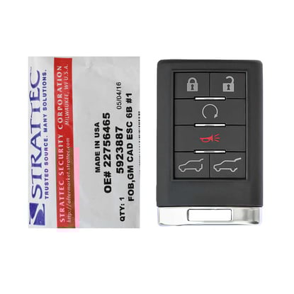 Cadillac-Escalade-2007-2012-Genuine-Remote-Key-6-Button-315MHz-5923887-5923888-FCCID:-OUC60000223---Emirates-Keys
