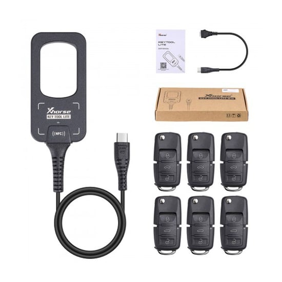 New-Xhorse-VVDI-Key-Tool-Lite-XDKML0EN-+-Gift-6pcs-XKB501EN-Wired-Remotes-Support-Android-phone-direct-connection---Emirates-Keys