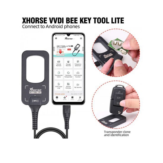 New-Xhorse-VVDI-Key-Tool-Lite-XDKML0EN-+-Gift-6pcs-XKB501EN-Wired-Remotes-Support-Android-phone-direct-connection---Emirates-Keys