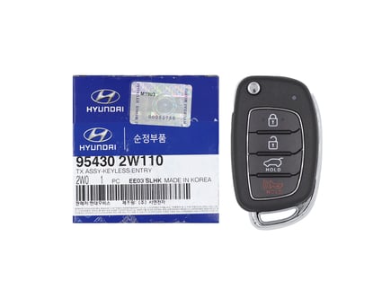 NEW-Hyundai-Santa-Fe-2016-2018-Genuine-OEM-Flip-Remote-Key-4-Buttons-433MHz-95430-2W110-954302W110---FCCID:-TQ8-RKE-4F31---Emirates-Keys