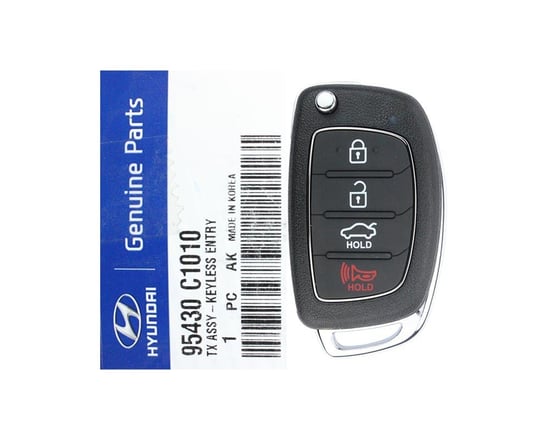 NEW-Hyundai-Sonata-2015-2017-Genuine-OEM-Flip-Remote-Key-4-Buttons-433MHz-95430-C1010-95430C1010---FCCID:-TQ8-RKE-4F16---Emirates-Keys