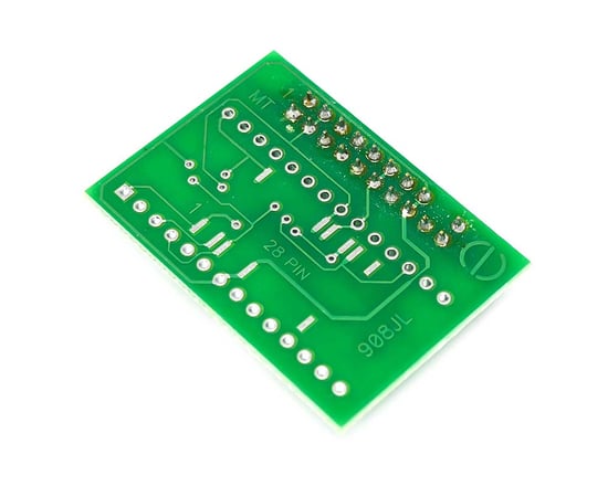 Orange5-908JL-Adapter-MC68HC908JL3,MC68HC908JL8-MC68HC908JK3,MC68HC908JK8--DIP28-panel-or-SOIC28-by-soldering.-QFP32-by-soldering-(on-the-down-side)