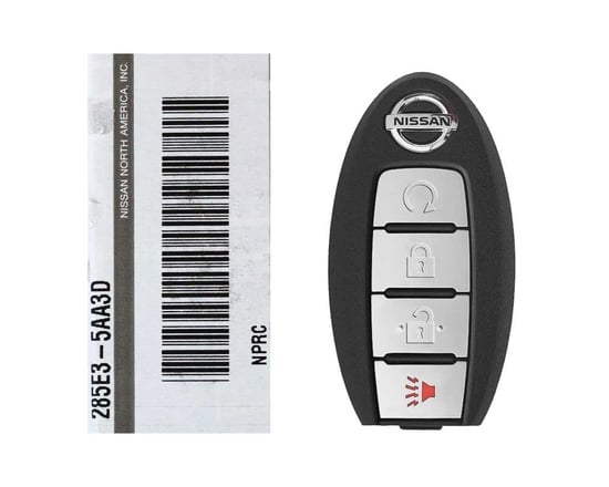 New-Nissan-Pathfinder-Titan-Murano-2015-2018-Genuine-Smart-Key-Remote-4-Buttons-433MHz-285E3-5AA3D---285E3-5AA3C---FCCID:-KR5S180144014---Emirates-Keys