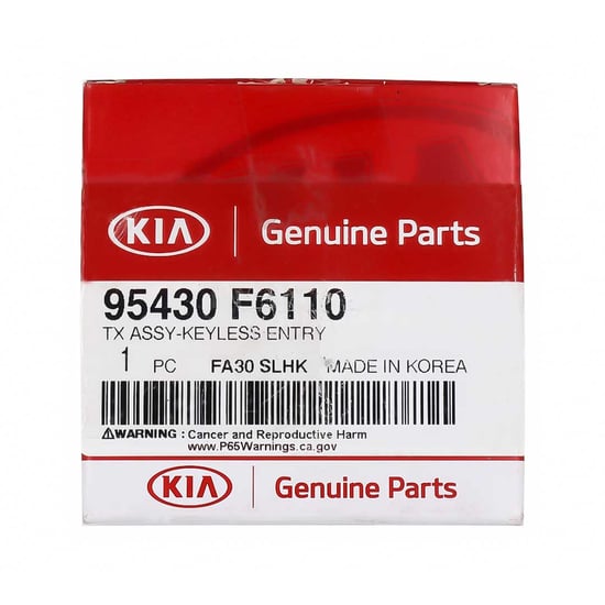 New-KIA-Cadenza-2020-Genuine-OEM-Flip-Remote-Key-3-Buttons-433MHz-Manufacturer-Part-Number:-95430-F6110---Emirates-Keys