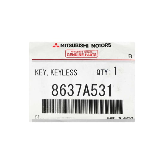 New-Mitsubishi-ASX-2016-Genuine-OEM-Smart-Remote-2-Button-315MHz-Manufacturer-Part-Number:-8637A531---Emirates-Keys