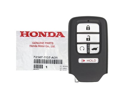 Honda-Pilot-2016-2018-Genuine-OEM-Smart-Key-Remote-5-Buttons-433MHz-72147-TG7-A11-72147-TG7-A31,-FCC-ID:-KR5V2X-V44-OEM---Emirates-Keys