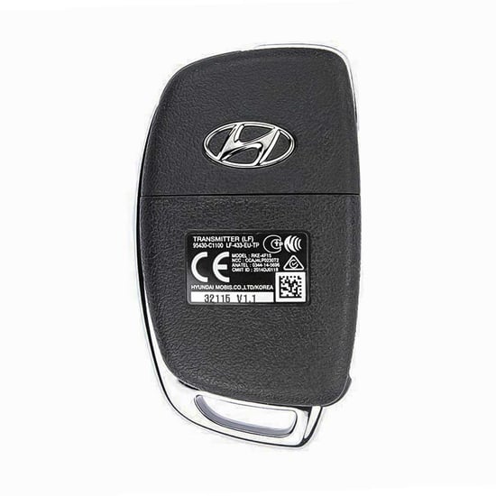 Used-Hyundai-Sonata-2015-Original--Flip-Remote-Key-3-Buttons-433MHz-4D-Transponder-OEM-Part-Number:-95430-C1100---FCCID:-RKE-4F15---Emirates-Keys