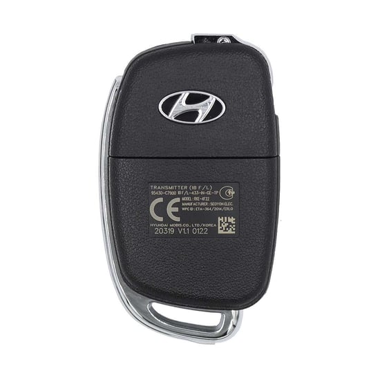 New-Hyundai-I20-2019-Genuine---OEM-Flip-Remote-Key-3-Buttons-433MHz-OEM-Part-Number:-95430-C7900---Emirates-Keys
