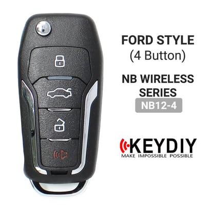 Picture of KeyDiy KD Universal Flip Remote Key 3+1 Buttons Ford Type NB12-4