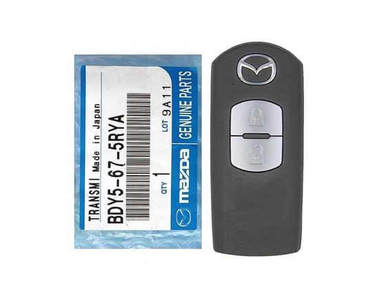 New-Mazda-Genuine-OEM-Smart-Remote-Key-2-Buttons-433MHz-Manufacturer-Part-Number:-BDY5-67-5RYA-without-Transponder---Emirates-Keys