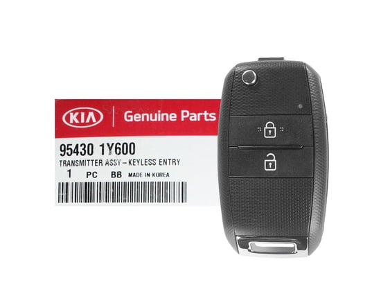 NEW-KIA-Picanto-2015-2016-Genuine-OEM-Flip-Remote-Key-2-Buttons-433MHz-95430-1Y600-954301Y600---FCCID:-DD2TX1307-TA---Emirates-keys