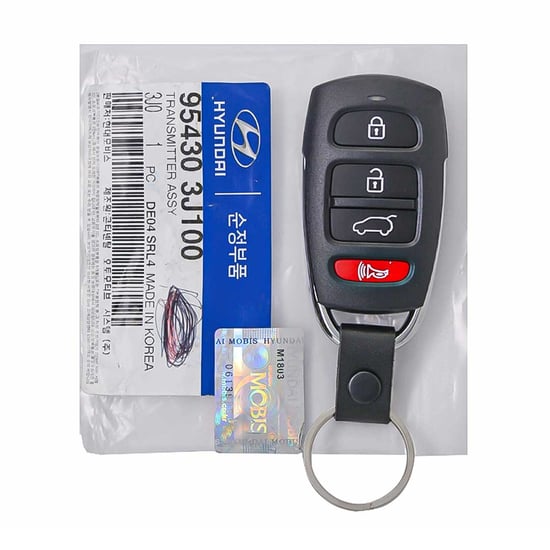 NEW-Hyundai-Veracruz-2008-Genuine-OEM-Medal-Remote-Key-4-Buttons-447MHz-95430-3J100-954303J100---Emirates-Keys