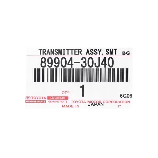 Brand-New-Lexus-ES-GS-2017-Genuine-OEM-Smart-Key-3-Buttons-433MHz-TMS37200-Transponder-89904-30J40-8990430J40---FCCID:-BC2EQ