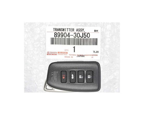 Brand-New-Lexus-GS-ES-2017-2018-Genuine-OEM-Smart-Key-Remote-4-Buttons-433MHz-89904-30J50-8990430J50---FCCID:-BC4EK---Emirates-Keys