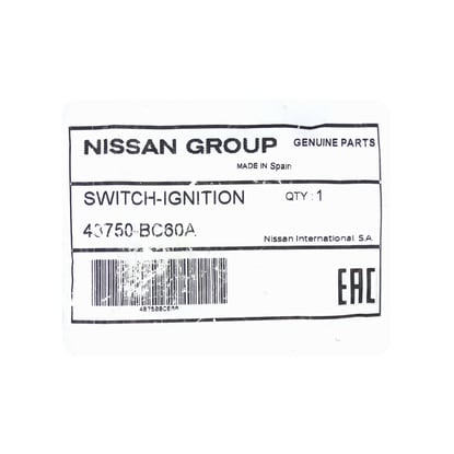 Nissan-Genuine---OEM-Switch-Ignition-OEM-Part-Number:-43750-BC60A---43750BC60A---Emirates-Keys