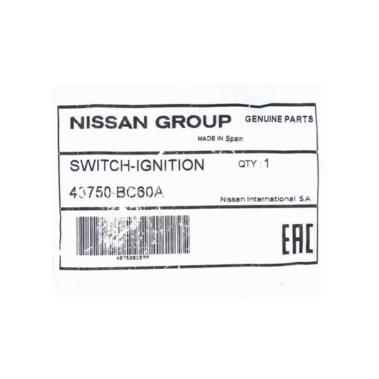 Nissan-Genuine---OEM-Switch-Ignition-OEM-Part-Number:-43750-BC60A---43750BC60A---Emirates-Keys
